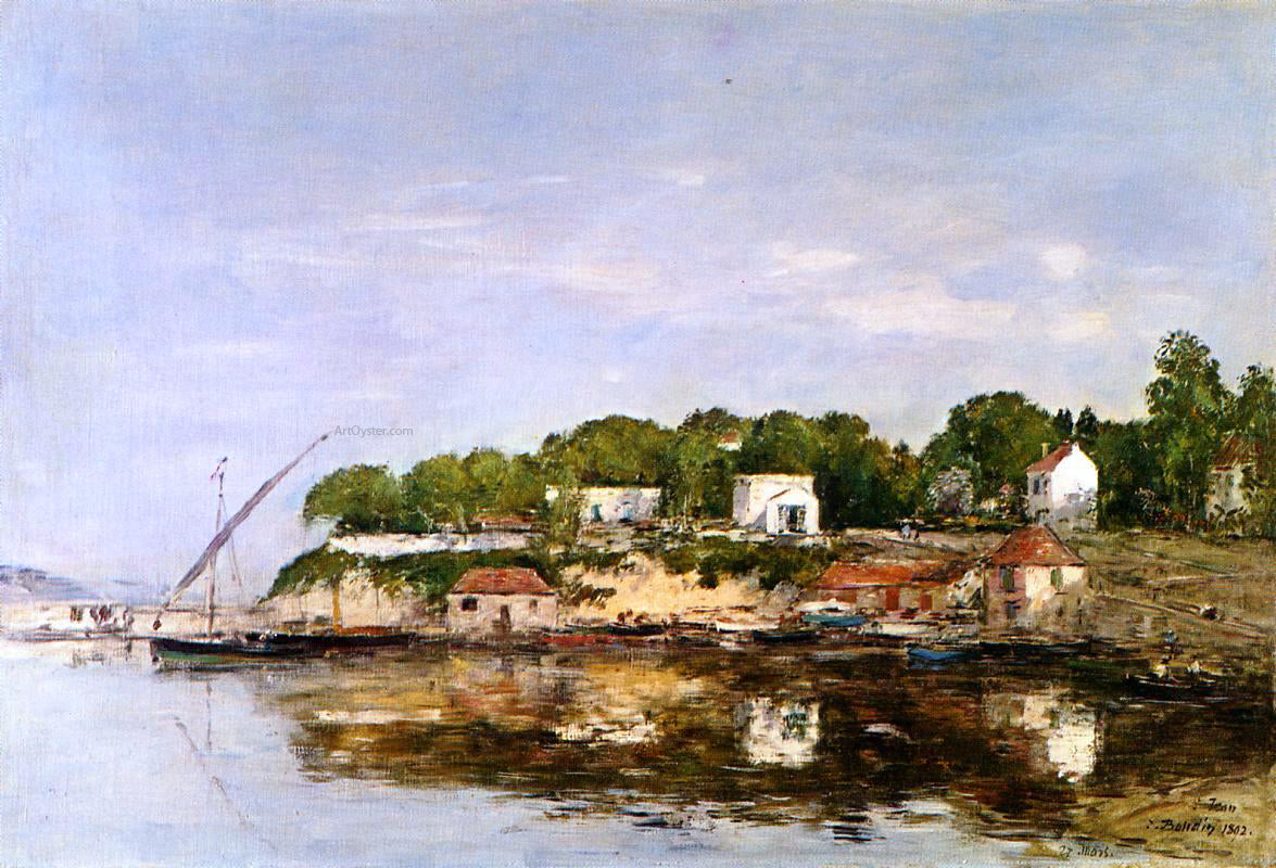  Eugene-Louis Boudin Petit Port de Saint-Jean near Villefranche - Canvas Print