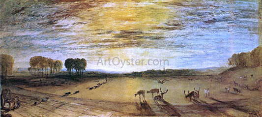  Joseph William Turner Petworth Park: Tillington Church in the Distance - Canvas Print