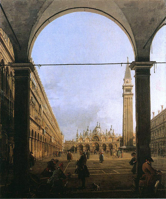  Canaletto Piazza San Marco, Looking East - Canvas Print