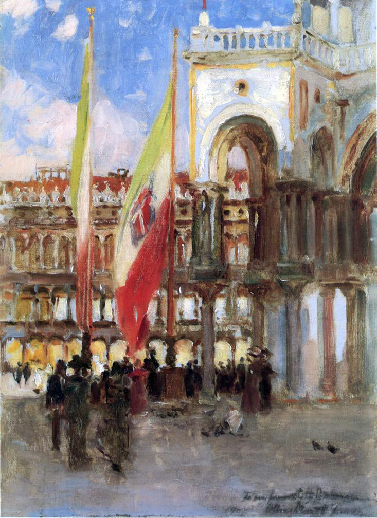  Oliver Dennett Grover Piazza San Marco, Venice - Canvas Print