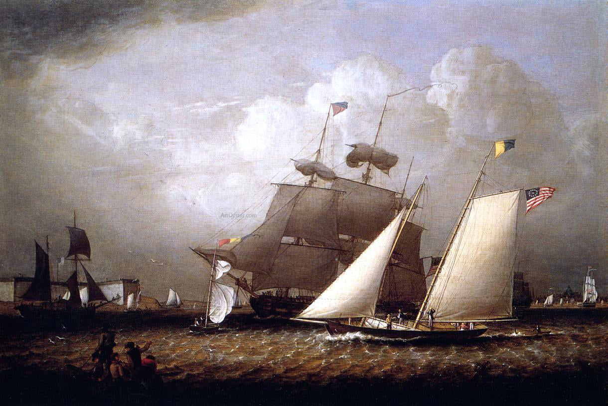  Robert Salmon Picture of the 'Dream" Pleasure Yacht - Canvas Print