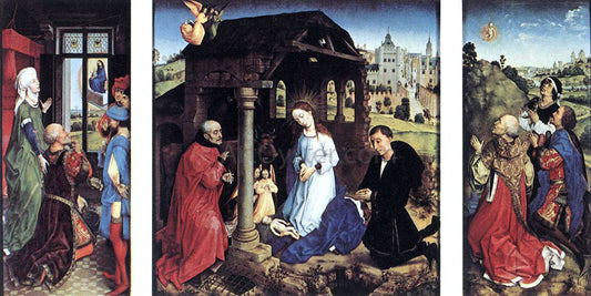  Rogier Van der Weyden Pierre Bladelin Triptych - Canvas Print