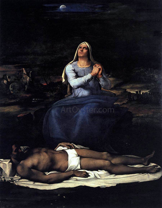  Sebastiano Del Piombo Pieta - Canvas Print