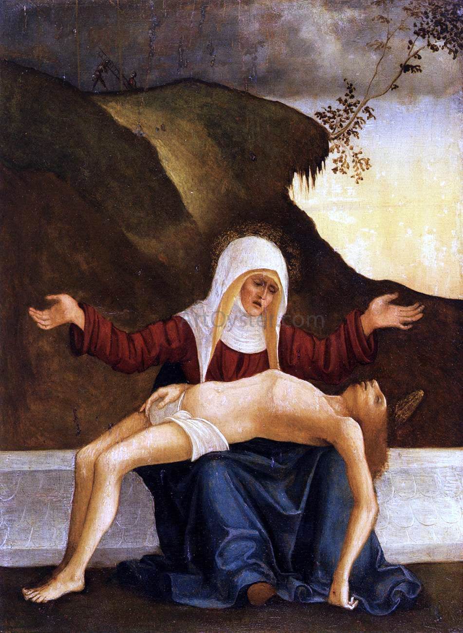  Ludovico Mazzolino Pieta - Canvas Print