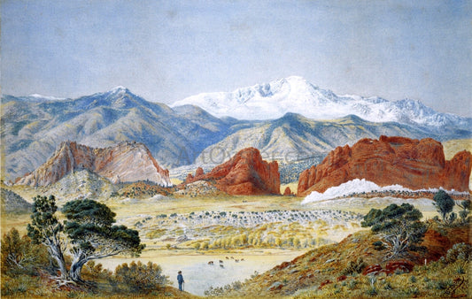  Walter Paris Pike's Peak and the Gateway to the Garden of the Gods - Canvas Print