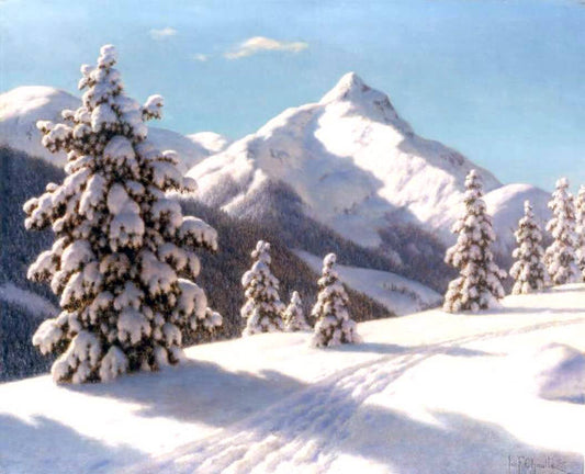  Ivan Fedorovich Choultse Pines in the Snow - Canvas Print