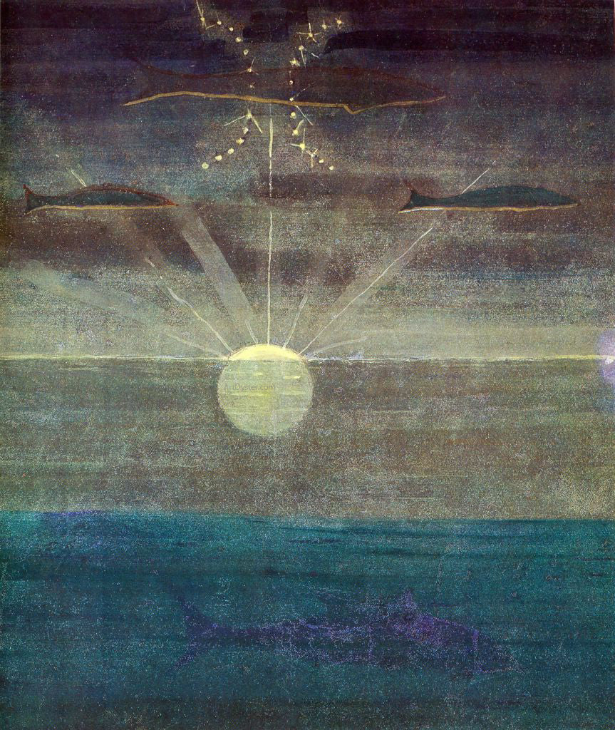  Mikalojus Ciurlionis Pisces - Canvas Print