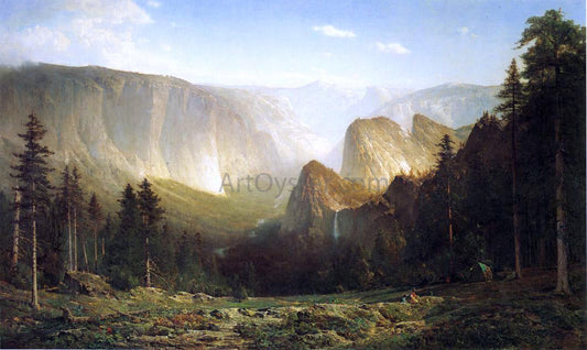  Thomas Hill Piute camp, Great Canyon of the Sierra, Yosemite - Canvas Print