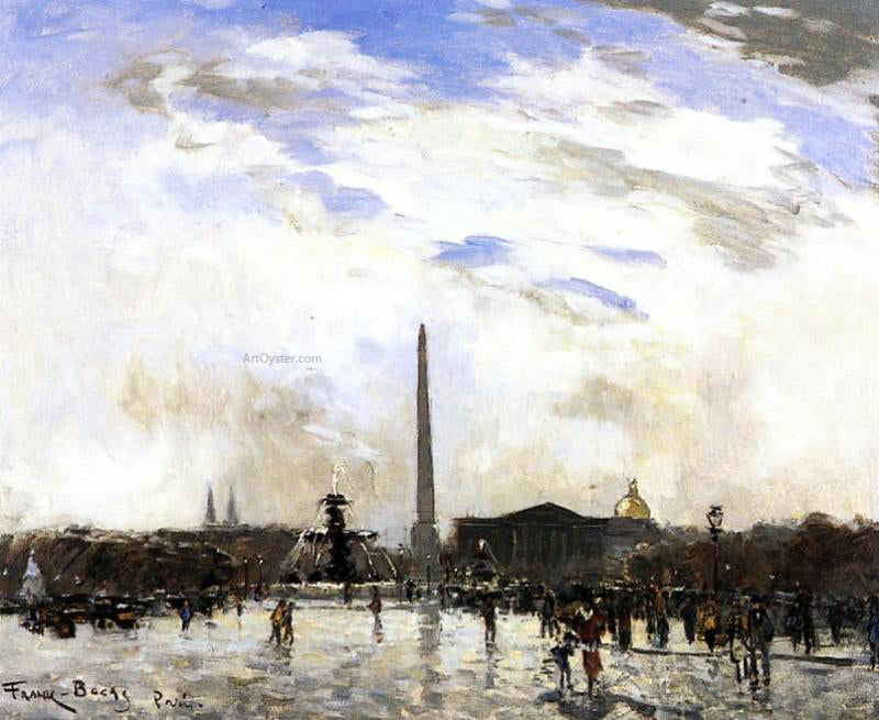  Frank Myers Boggs Place de la Concorde, Paris - Canvas Print