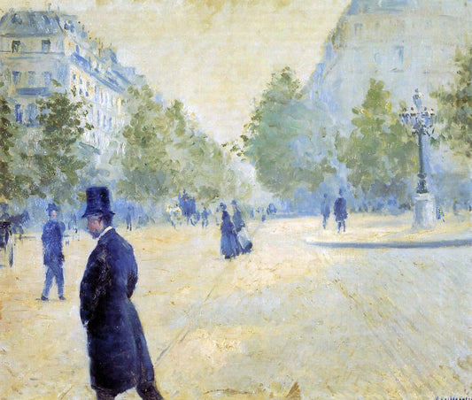  Gustave Caillebotte Place Saint-Augustin, Misty Weather - Canvas Print