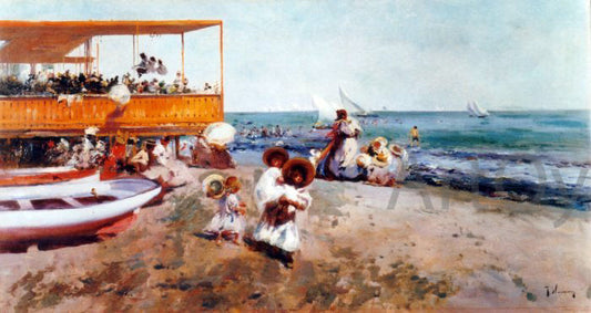  Jose Navarro Llorens Playa - Canvas Print