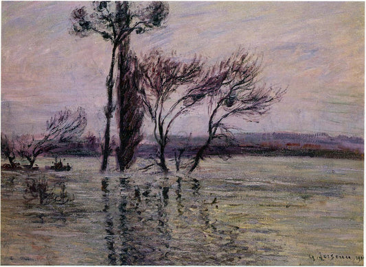 Gustave Loiseau Point Ile Submerged - Canvas Print