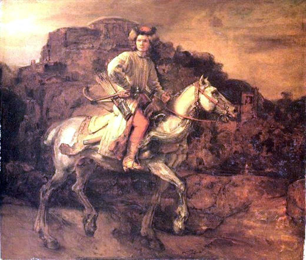  Rembrandt Van Rijn Polish Rider - Canvas Print