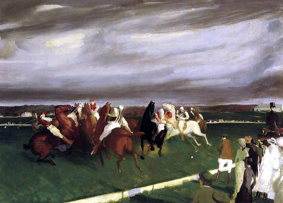  George Wesley Bellows Polo at Lakewood - Canvas Print