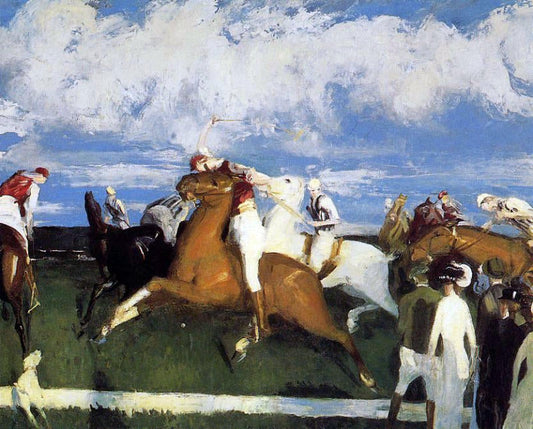  George Wesley Bellows Polo Game - Canvas Print