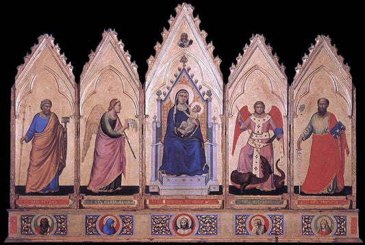  Giotto Di Bondone Polyptych - Canvas Print