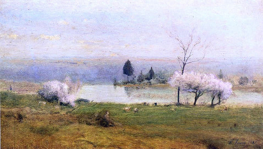  George Inness Pond at Milton on the Hudson - Canvas Print
