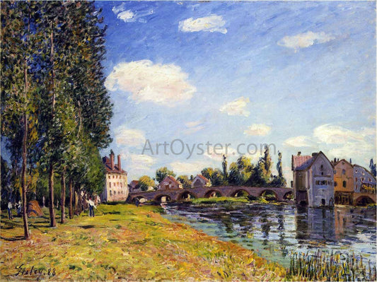  Alfred Sisley Pont Moret in Summer - Canvas Print