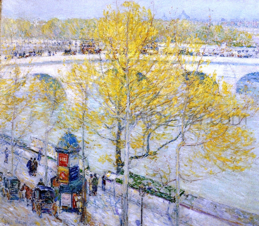  Frederick Childe Hassam Pont Royal, Paris - Canvas Print