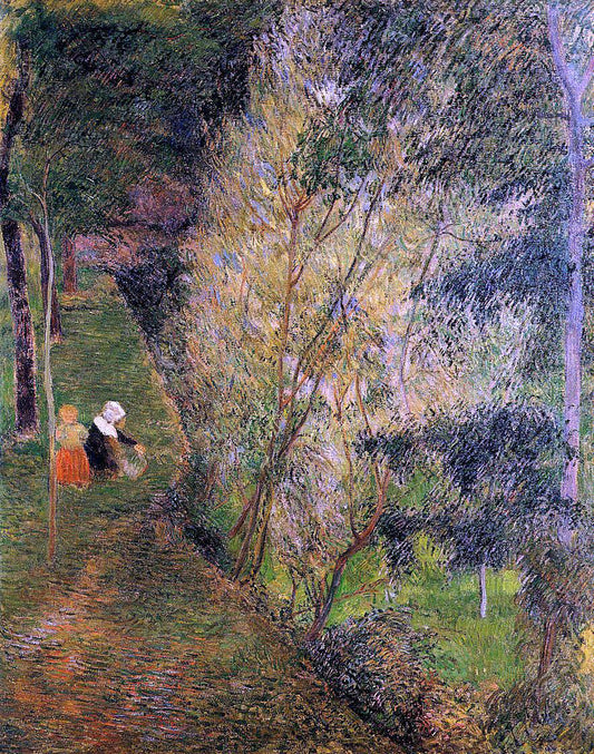  Paul Gauguin Pont-Aven Woman and Child - Canvas Print