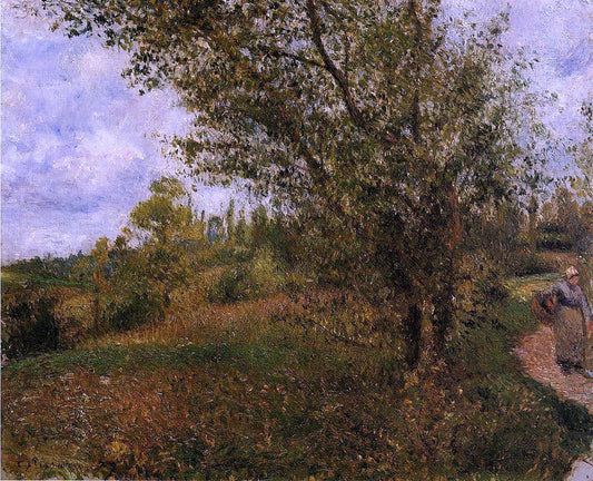  Camille Pissarro Pontoise Landscape, Through the Fields - Canvas Print