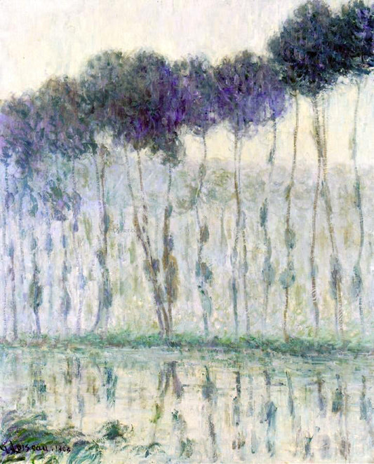  Gustave Loiseau Poplars on the Banks of the Eure - Canvas Print