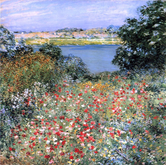  Willard Leroy Metcalf A Poppy Garden - Canvas Print