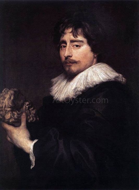  Sir Antony Van Dyck Portrait of the Sculptor Duquesnoy - Canvas Print