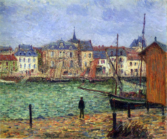 Gustave Loiseau Port Pornic - Canvas Print