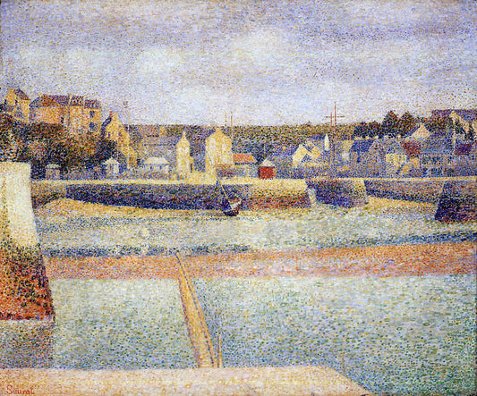  Georges Seurat Port-en-Bessin, The Outer Harbor, Low Tide - Canvas Print
