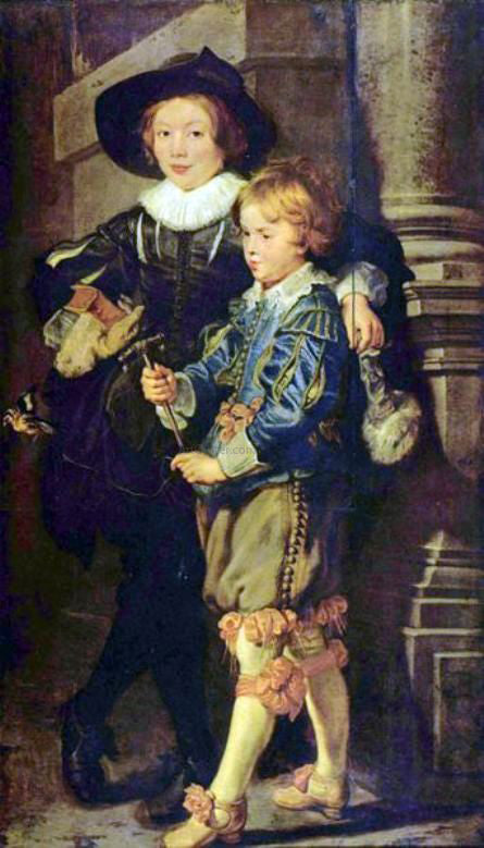  Peter Paul Rubens Portret von Albert und Nicolas, Sohne des Kunstlers - Canvas Print