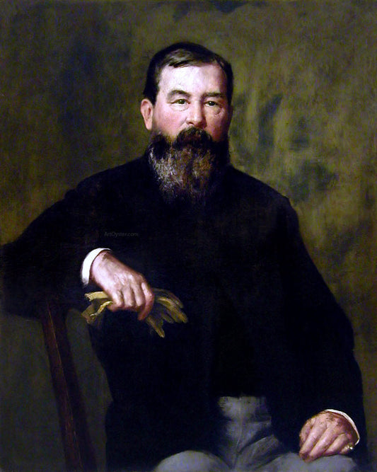  Henry Oliver Walker Portrait of a Bearded Gentleman - Canvas Print