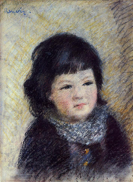  Pierre Auguste Renoir Portrait of a Child - Canvas Print