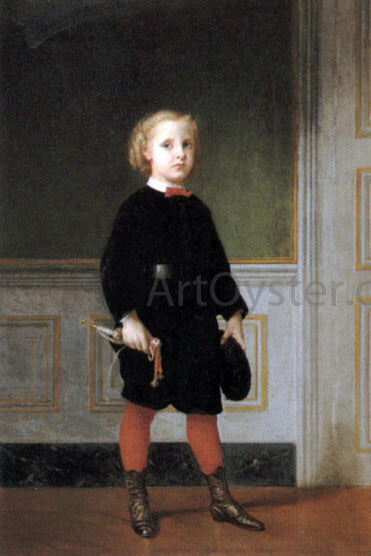  Tony Robert-Fleury Portrait of a Child - Canvas Print