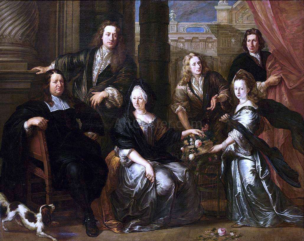  Jan Anthonie Coxcie Portrait of a Family - Canvas Print