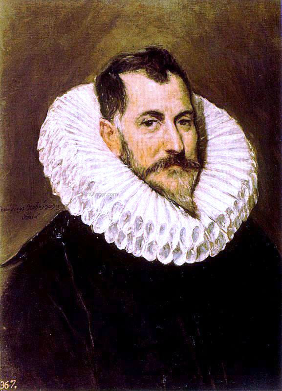  El Greco Portrait of a Gentleman - Canvas Print