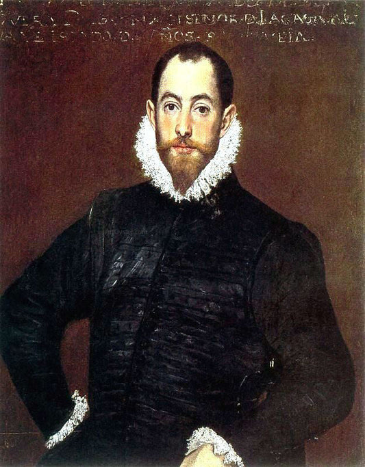  El Greco Portrait of a Gentleman from the Casa de Leiva - Canvas Print