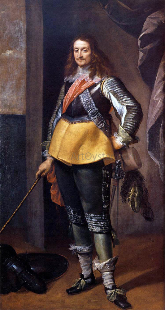  Carlo Francesco Nuvolone Portrait of a Gentleman in Armour - Canvas Print