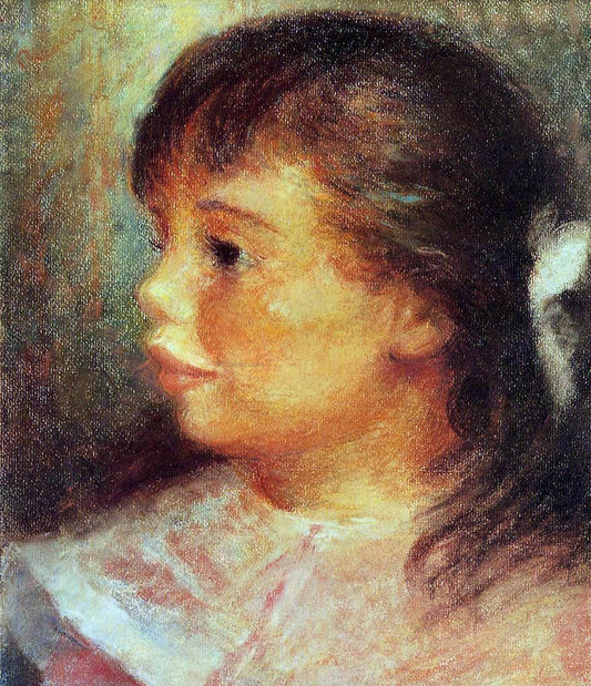  Pierre Auguste Renoir Portrait of a Girl - Canvas Print