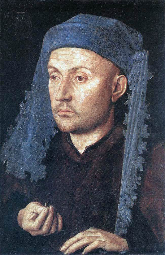  Jan Van Eyck Portrait of a Goldsmith (Man with Ring) - Canvas Print