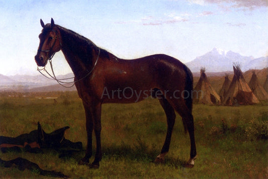  Albert Bierstadt Portrait of a Horse - Canvas Print