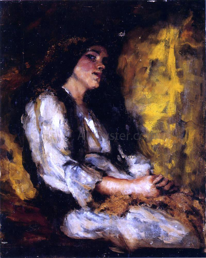  Ralph Wormsley Curtis Portrait of a Lady - Canvas Print