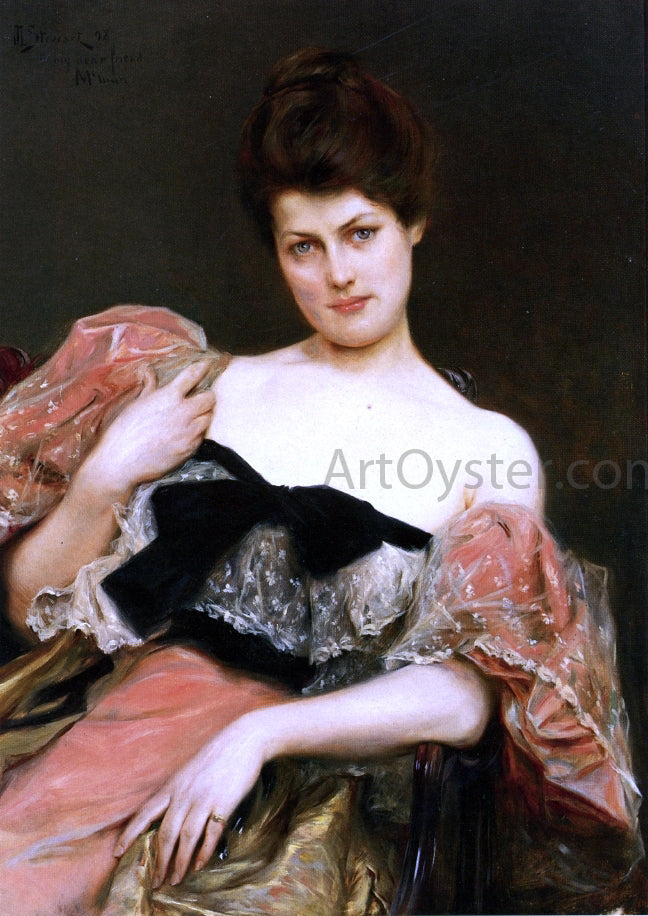  Julius LeBlanc Stewart Portrait of a Lady - Canvas Print