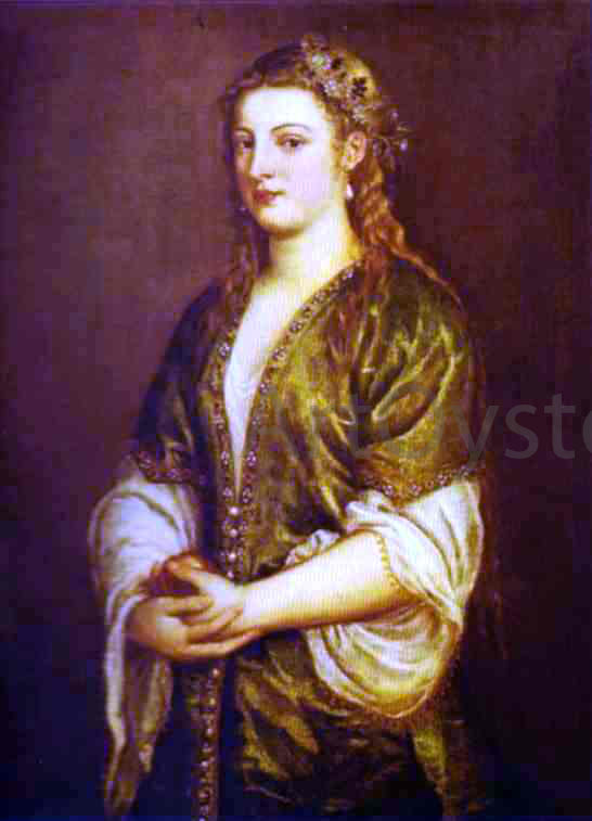  Titian Portrait of a Lady - Canvas Print