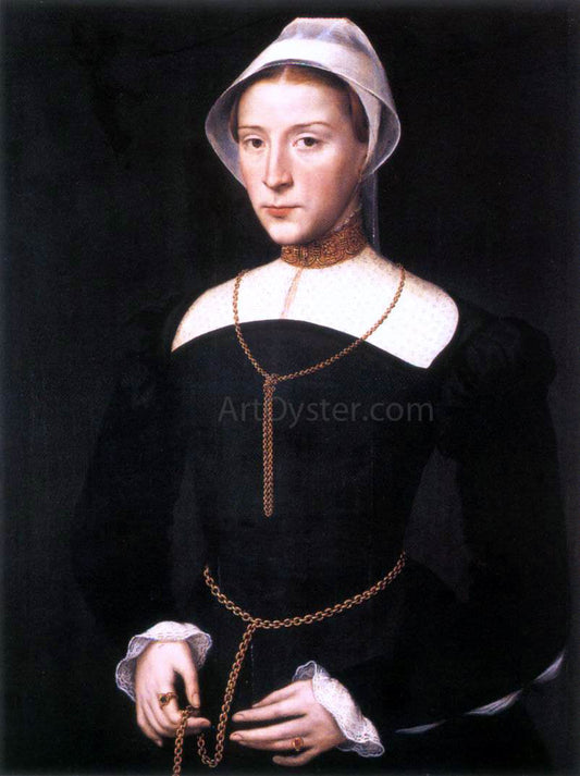  Willem Key Portrait of a Lady - Canvas Print