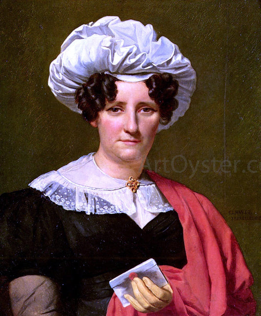  Francois Joseph Navez Portrait of a Lady With A Letter - Canvas Print