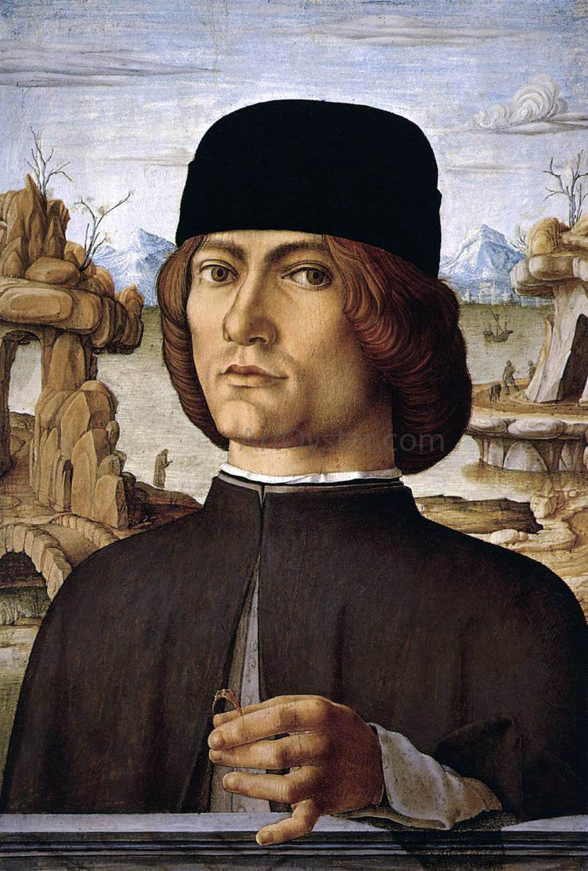  Francesco Del Cossa Portrait of a Man - Canvas Print