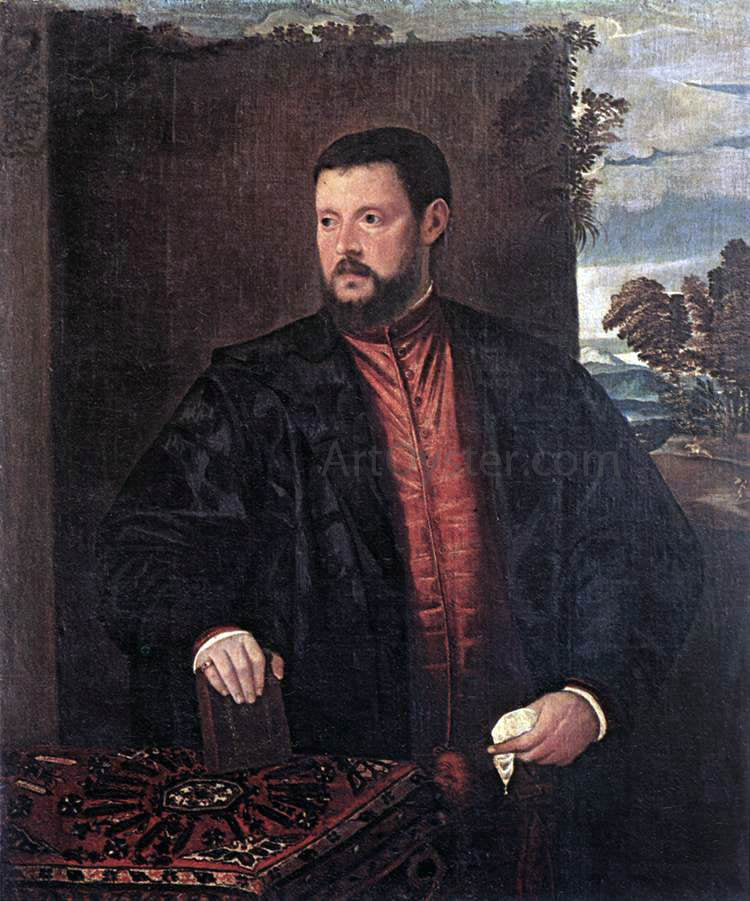  Francesco Beccaruzzi Portrait of a Man - Canvas Print