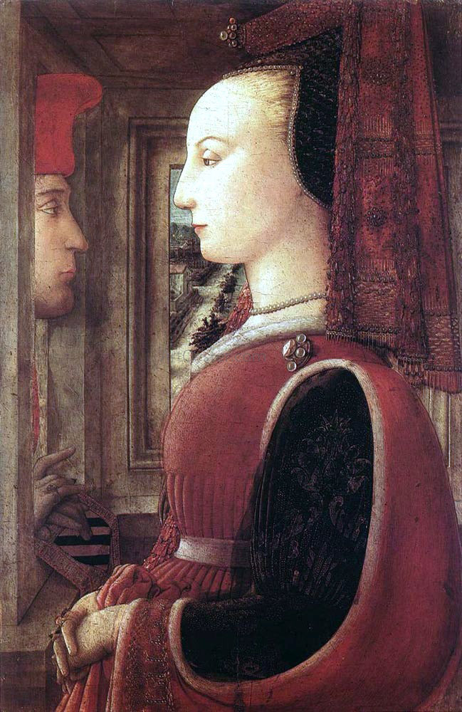  Fra Filippo Lippi Portrait of a Man and a Woman - Canvas Print
