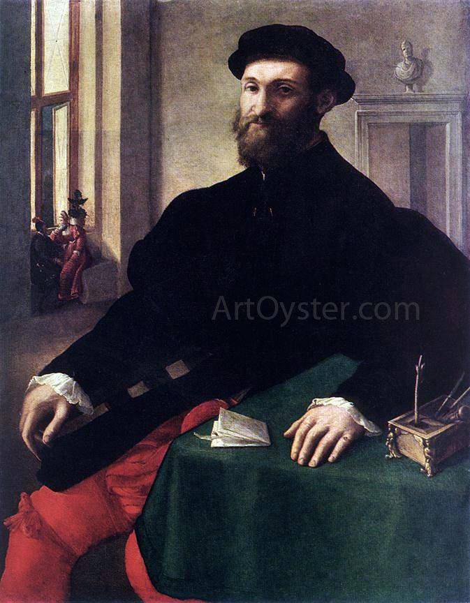  Giulio Campi Portrait of a Man - Canvas Print